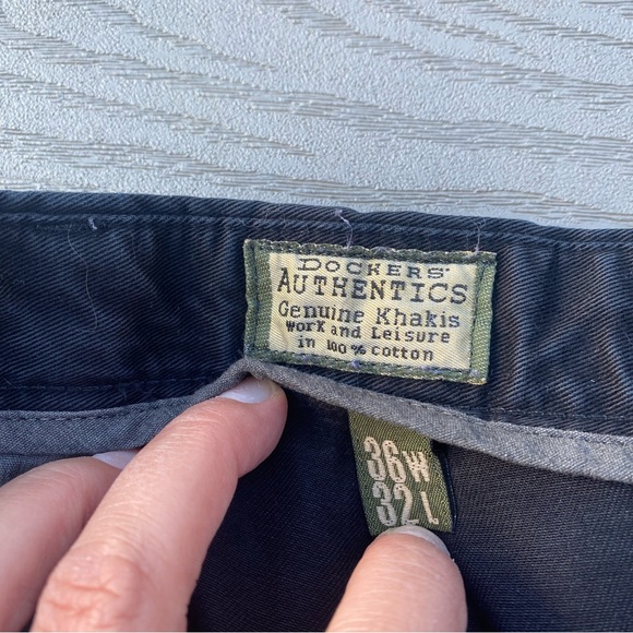 Mens Black Dockers Pants - Picture 4 of 5